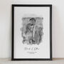 Personalised Watercolour Portrait, Gift For Couple, thumbnail 1 of 8