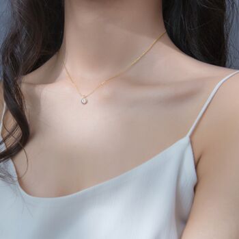 Sterling Silver Evil Eye Pendant Necklace, 2 of 5