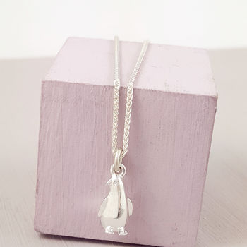 Solid Silver Penguin Charm, 4 of 7