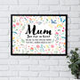 Custom Mother Print Affirmations Floral You Are So Loved Gift, thumbnail 1 of 5