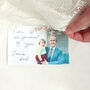 Personalised Photo And Handwriting Wedding Dress Label, thumbnail 1 of 4