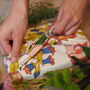 Reusable Recycled Fabric Gift Wrap 'Floral', thumbnail 6 of 12