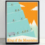 King Of The Mountains Tour De France Poster Art Print, thumbnail 2 of 9