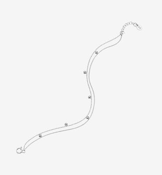 Enso 925 Silver Layered Chain Bracelet, 4 of 6