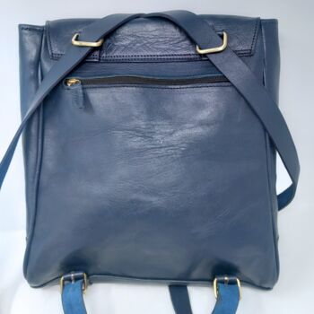 Convertible Leather Tote Backpack Cleo, 8 of 11