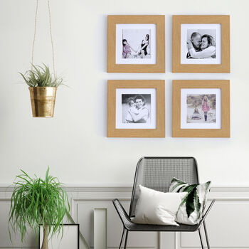 Square Wooden Effect Frame Gallery Wall Collection, 3 of 4