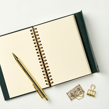Personalised Leather Effect Embossed Notebook, 7 of 12