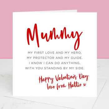 First Love Valentine's Day Card For Mummy, 3 of 3