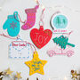 Stitchmas Decorations Embroidery Kit, thumbnail 2 of 4