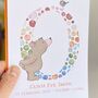 Personalised New Baby Card In Various Colours, thumbnail 4 of 4