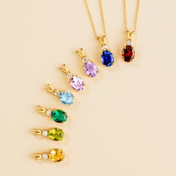 Emerald Pendant Necklace In Sterling Silver And Gold, 10 of 12