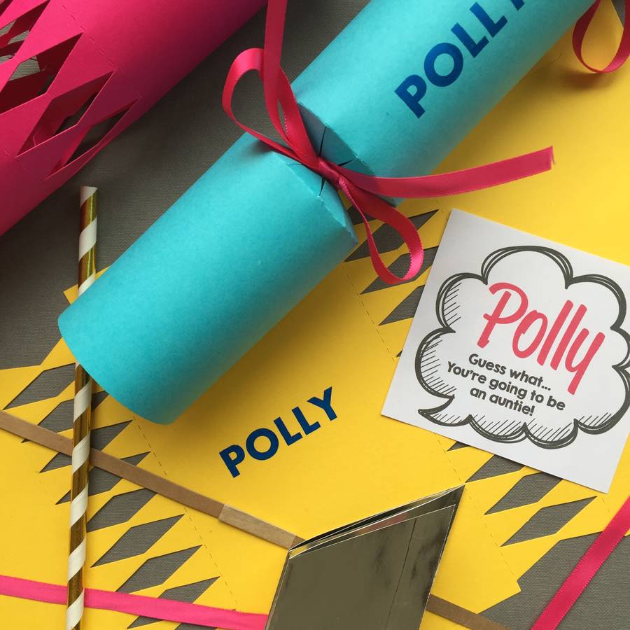 Personalised Crackers Set Of Six By Pickle Pie Gifts