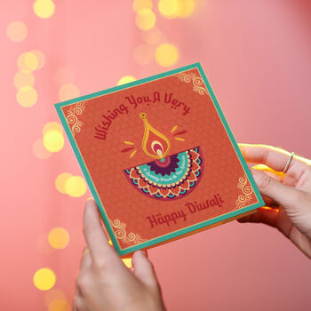 Personalised Pop Out Diwali Celebration Card, 2 of 3