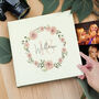 Personalised Floral Wreath Square Photo Album, thumbnail 3 of 7