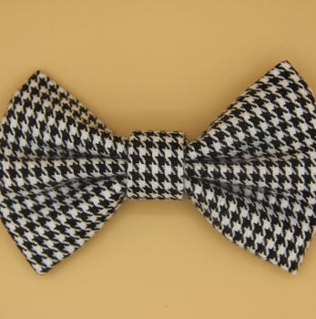 Houndstooth Dog Bow Tie, 3 of 10