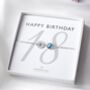 18th Birthday Bracelet – Birthstone And Initial Gift For Her, thumbnail 1 of 7