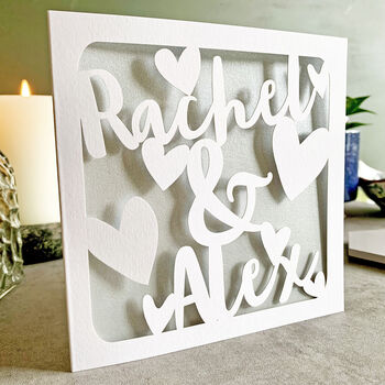 Personalised Love Couple Card, 2 of 4