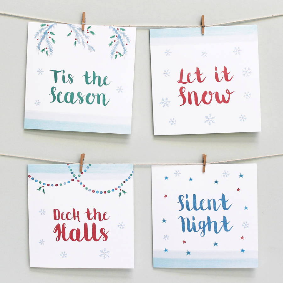 Luxury Snow Bright Christmas Cards