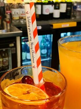 Personalised Christmas Paper Straws, 8 of 9