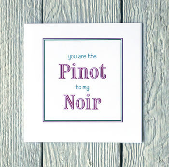 Personalised Pino Noir Card, 2 of 2