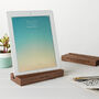 Mum's Personalised iPad Stand In Oak Or Walnut, thumbnail 2 of 6