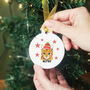 Cat In A Santa Hat Christmas Tree Decoration, thumbnail 3 of 12