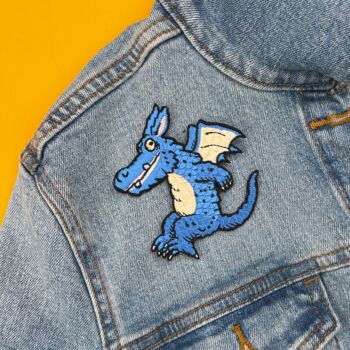 Zog Blue Dragon Sew On Patch, 2 of 2