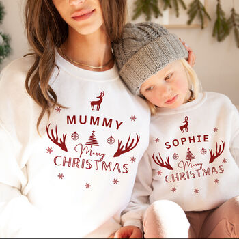 Personalised Family Christmas Gift Jumper Set, 8 of 10