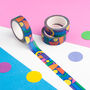 Rainbow Patterned Washi Tape Set Of Three, thumbnail 3 of 4