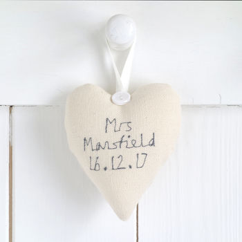 Personalised Hanging Heart Bride To Be Gift, 11 of 12