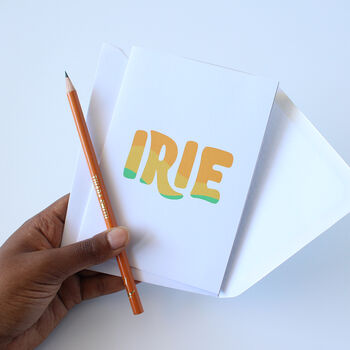 Caribbean Irie Greeting Card, 3 of 4