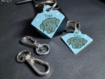Dog Breed Personalised Pet ID Tag, 9 of 12