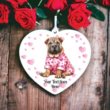 Personalised Pet Shar Pei Love Decoration, 2 of 2