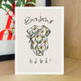 Bonjour Bebe New Baby Card Gender Neutral, thumbnail 1 of 3