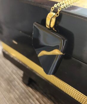 Black Kintsugi Necklace #One, 2 of 2