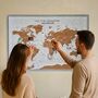 Wedding Guestbook Alternative Travel Map Sign, thumbnail 1 of 9
