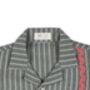 Alouette Jacquard Striped Cotton Shirt With Cuban Collar, Green, thumbnail 4 of 11