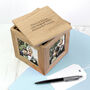 Personalised Oak Wedding Photo Cube Keepsake Box, thumbnail 2 of 4