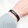 Black Awareness Ribbon Bracelet Wristband, thumbnail 5 of 9