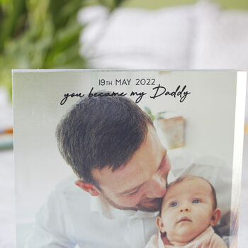First Father's Day Free Standing Photograph Block, 8 of 10