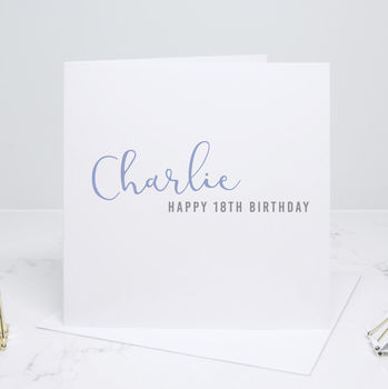Personalised Happy Birthday Calligraphy Card, 2 of 7