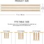 Splicing Cotton Table Runner, thumbnail 3 of 7
