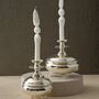 Handmade Silver Dome Base Candle Holders, thumbnail 1 of 2