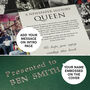 Queen Freddie Mercury Personalised Gift Music Legend Deluxe Book, thumbnail 9 of 12