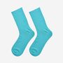 Women's Bamboo Socks Plain Turquoise, thumbnail 1 of 5