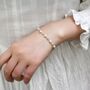 Sophie Ivory Silver Pearl Ball Charm Gift Bracelet, thumbnail 2 of 4