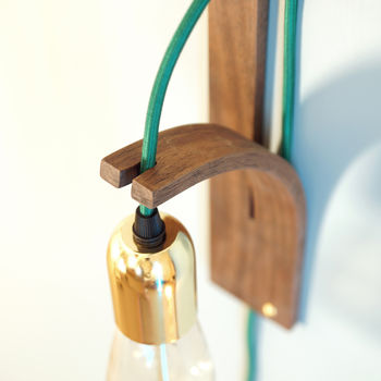 Customisable Wooden Wall Mounted Light, 11 of 12