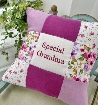 Special Grandma Cushion   Pink And Purple, 7 of 7