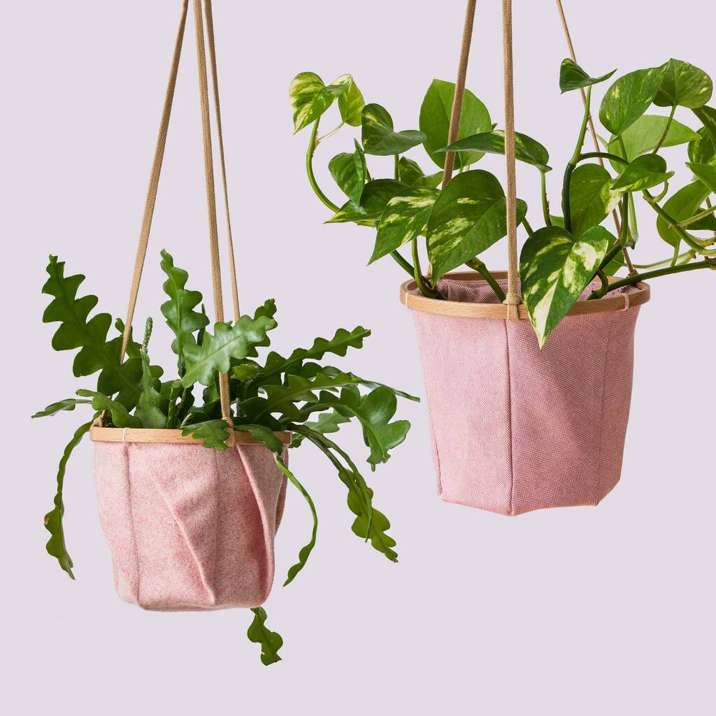 Sew Your Own Hanging Plant Pot Patterns X2 Pots By Another Studio
