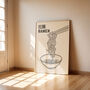 Ramen Japanese Food Art Print | Minimalist Kitchen Decor, thumbnail 3 of 7